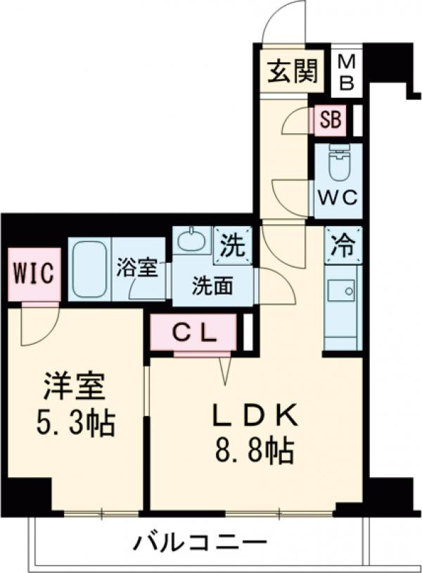 メインステージ板橋志村Ⅲ・603号室の間取り