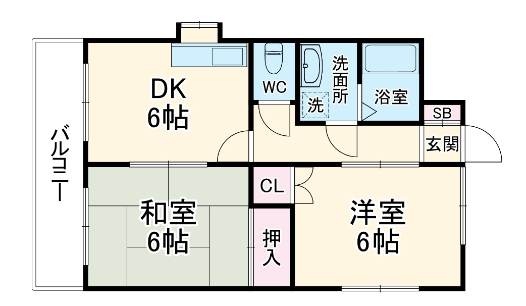 ジャンティ五月丘の間取り