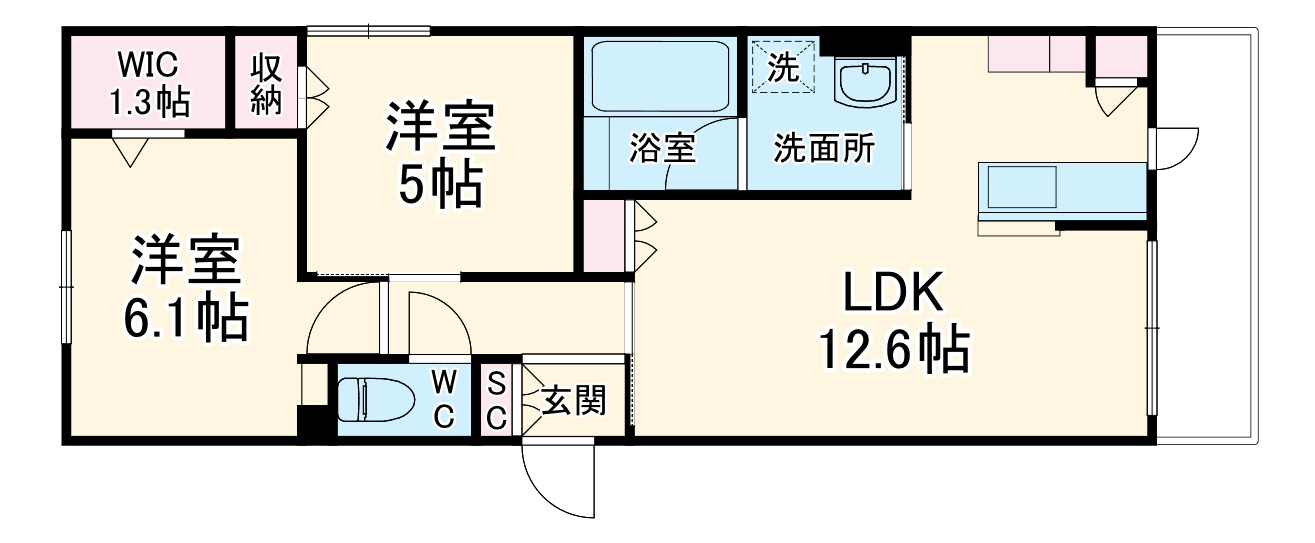 パルハイム若松の間取り