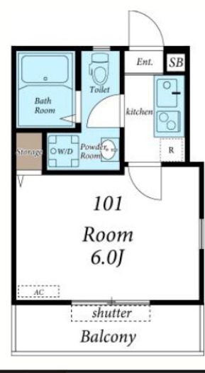 Casa Ponte 山王台の間取り