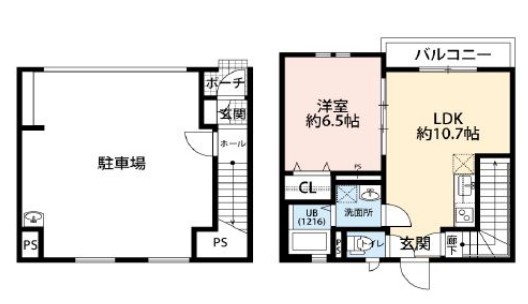 エスパース恋ヶ窪ＢＡＳＥⅡ・101号室の間取り