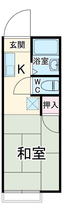 ファミーユ豊栄・203号室の間取り