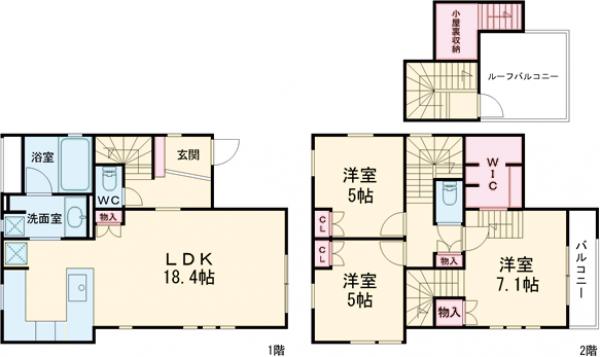 高井戸東戸建の間取り