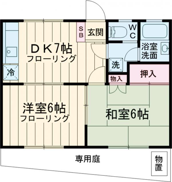 ベルリーサカエ・102号室の間取り