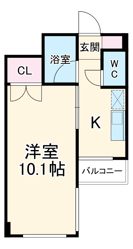 サワータウン白山の間取り