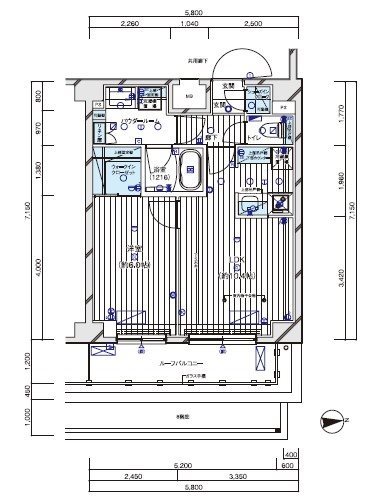 メインステージ入谷Ⅴ・902号室の間取り