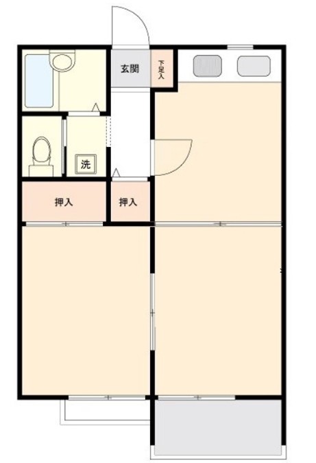 カーサきのこの間取り