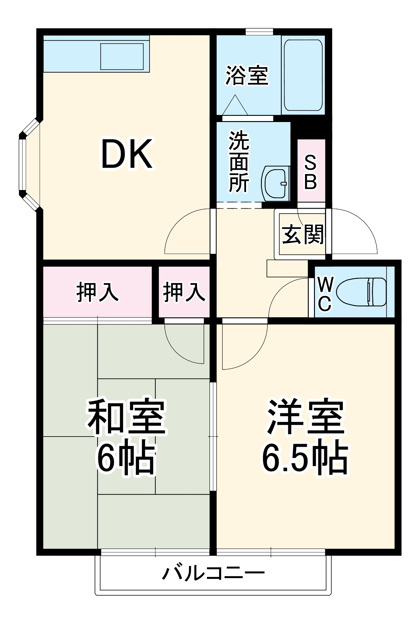 ファーストライフ板戸Ⅰの間取り