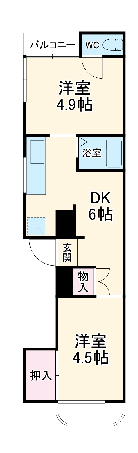 ハイツ守口の間取り