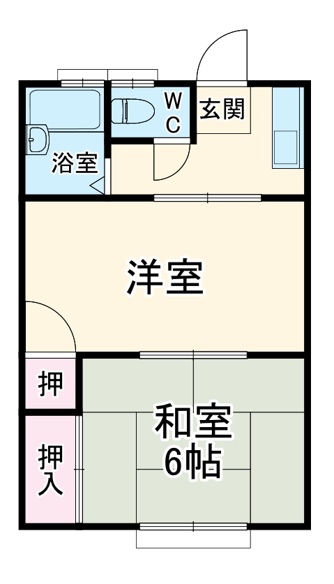 つゆきハイツの間取り