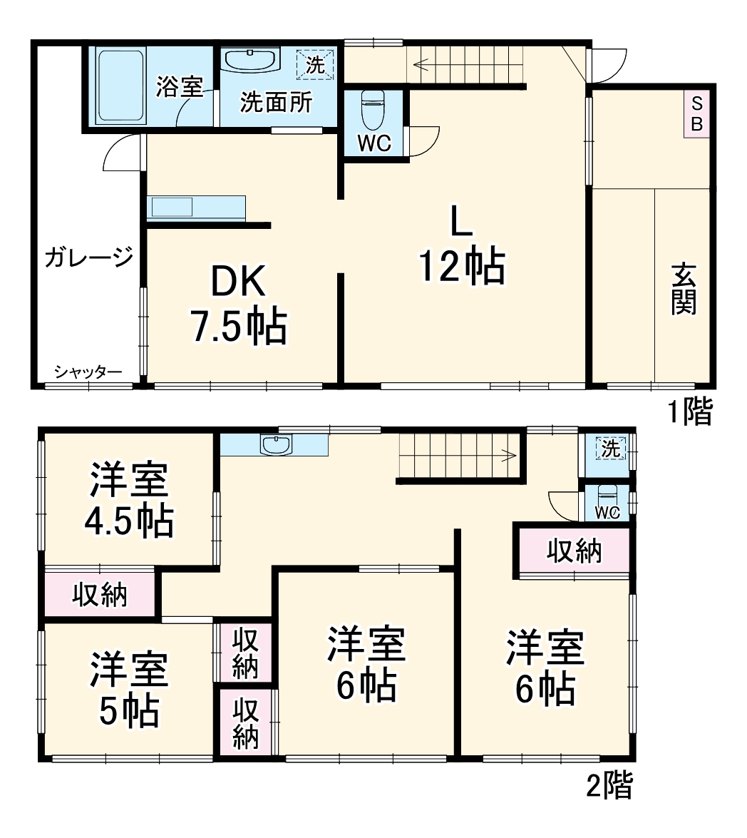 山手戸建の間取り