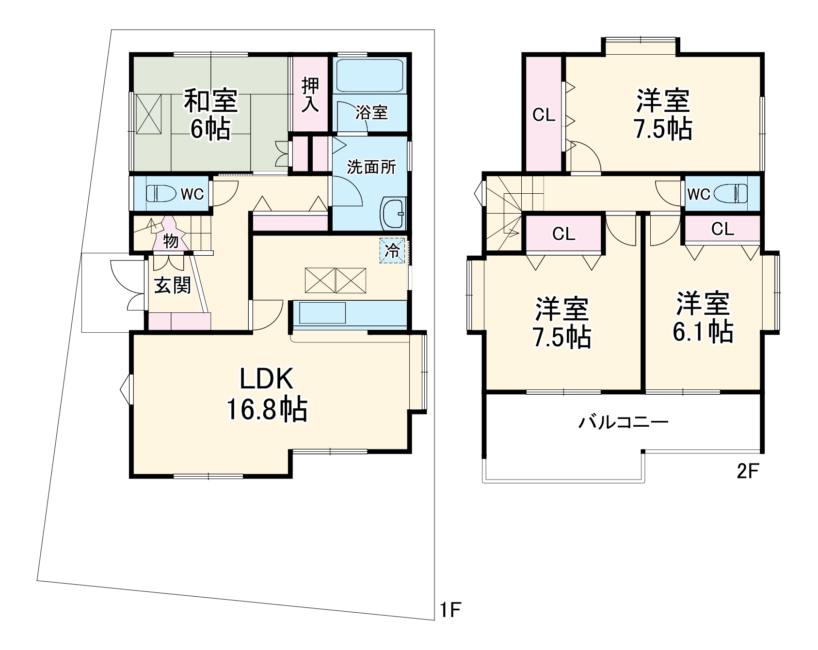 太田窪1丁目貸家1の間取り