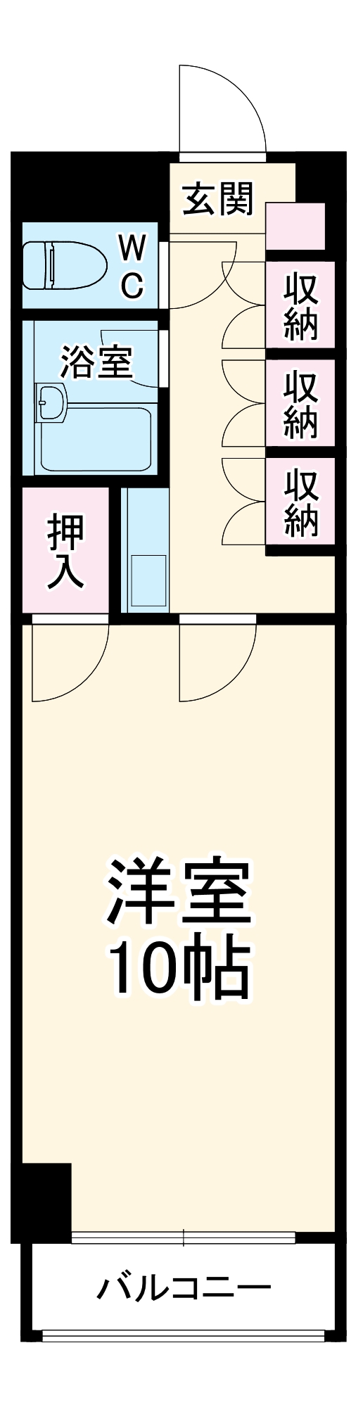 ステアーズアパートメントの間取り