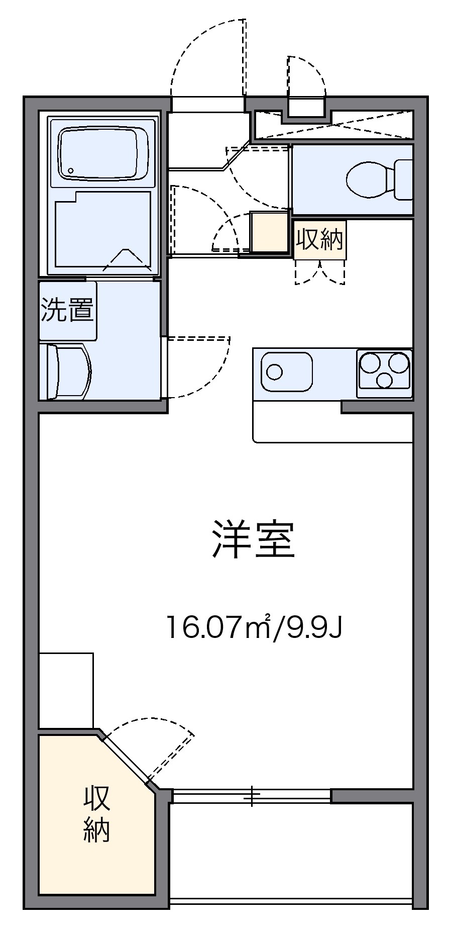 レオパレスエスポアールⅢの間取り