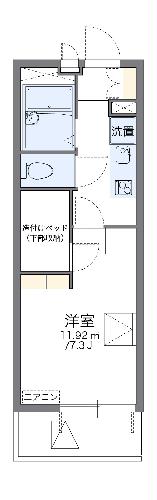 レオパレスタケシンの間取り