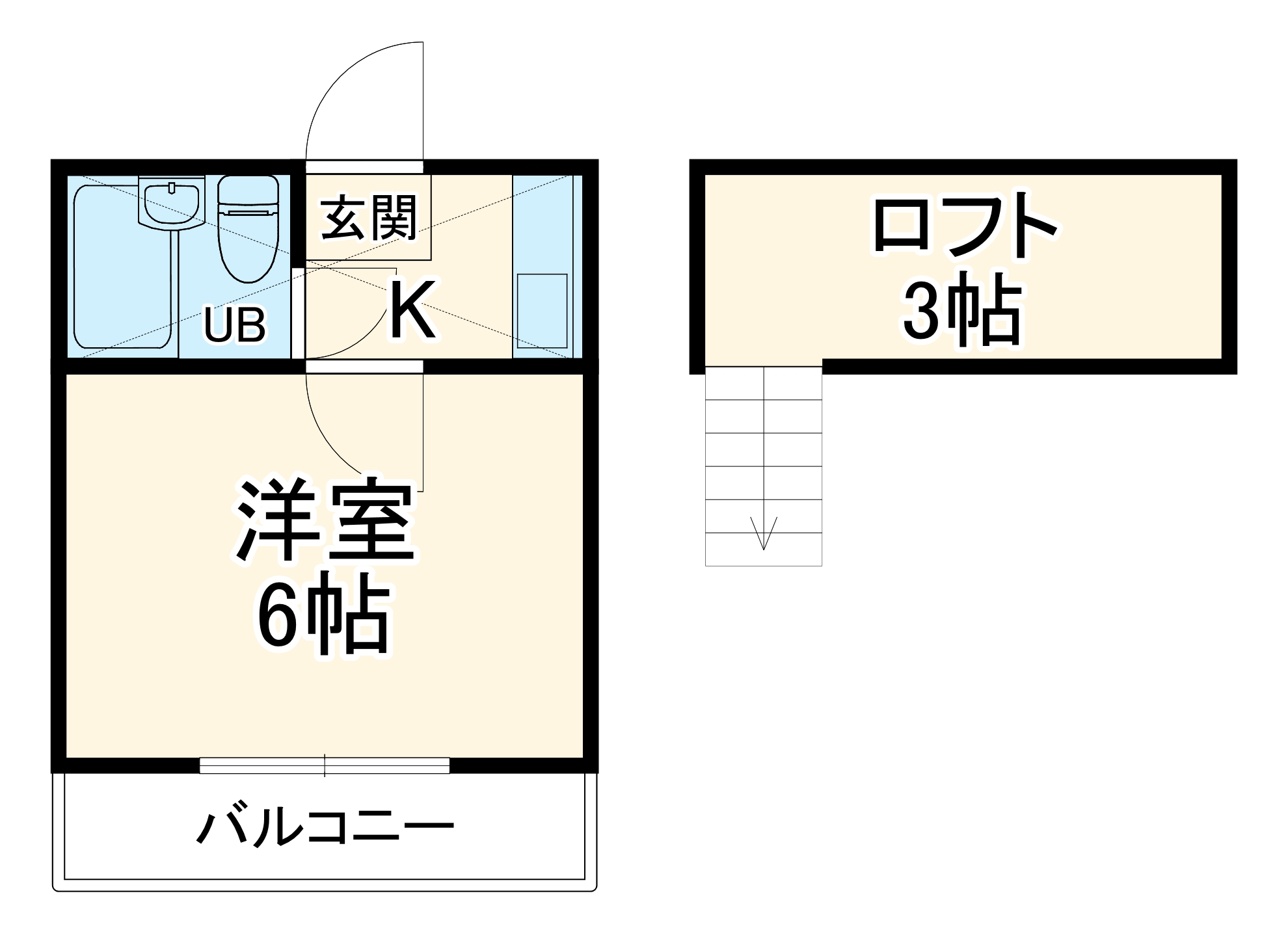 クリアス北坂戸Aの間取り