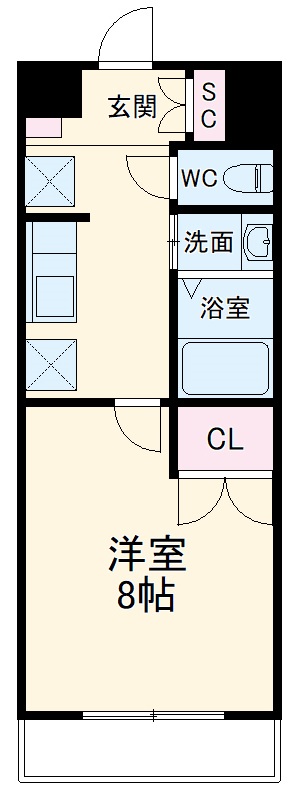 ロイヤル3101・302号室の間取り
