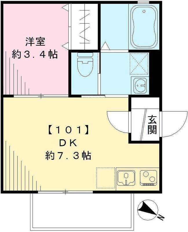 Ｍメゾン上野桜木の間取り