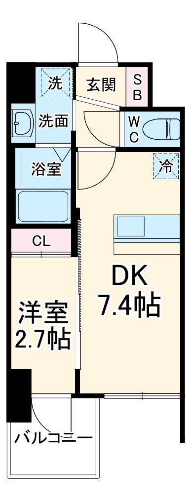 セレニテ日本橋エクラの間取り