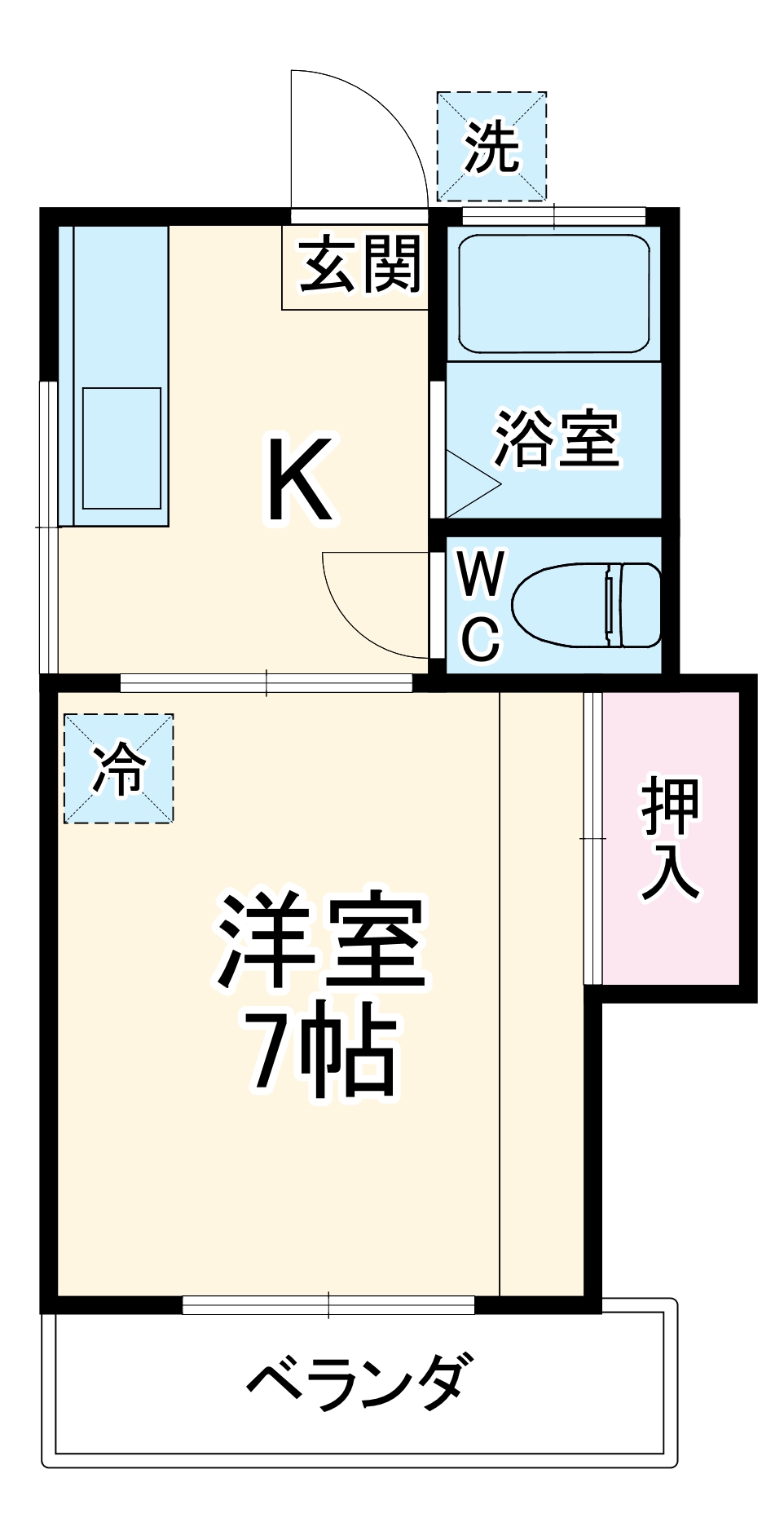 富士見ハイツの間取り