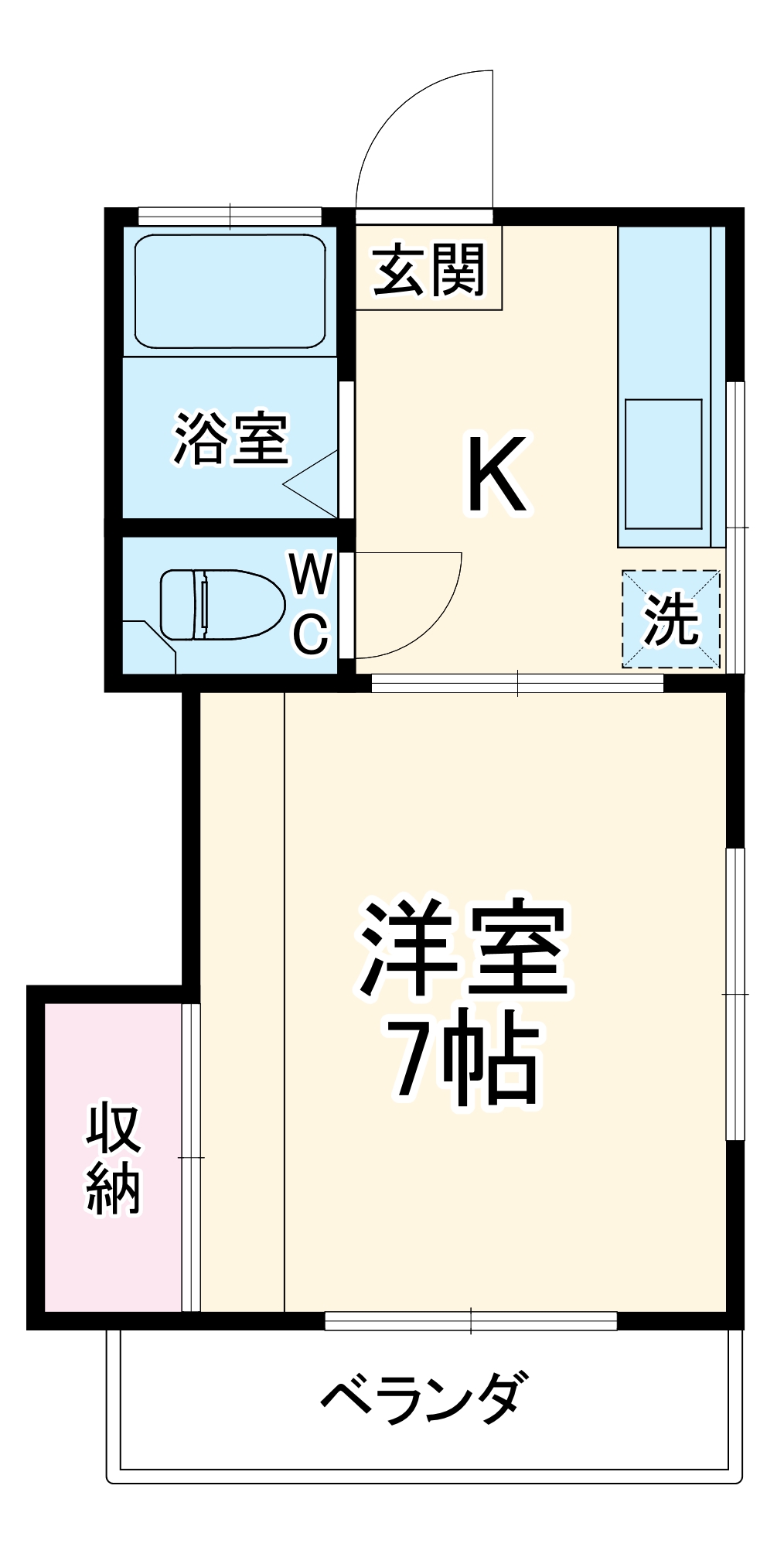 富士見ハイツの間取り