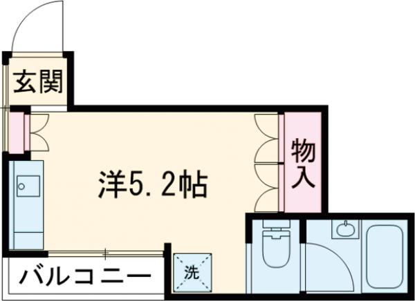 シエルアビタシオンａｏｉ・2C号室の間取り