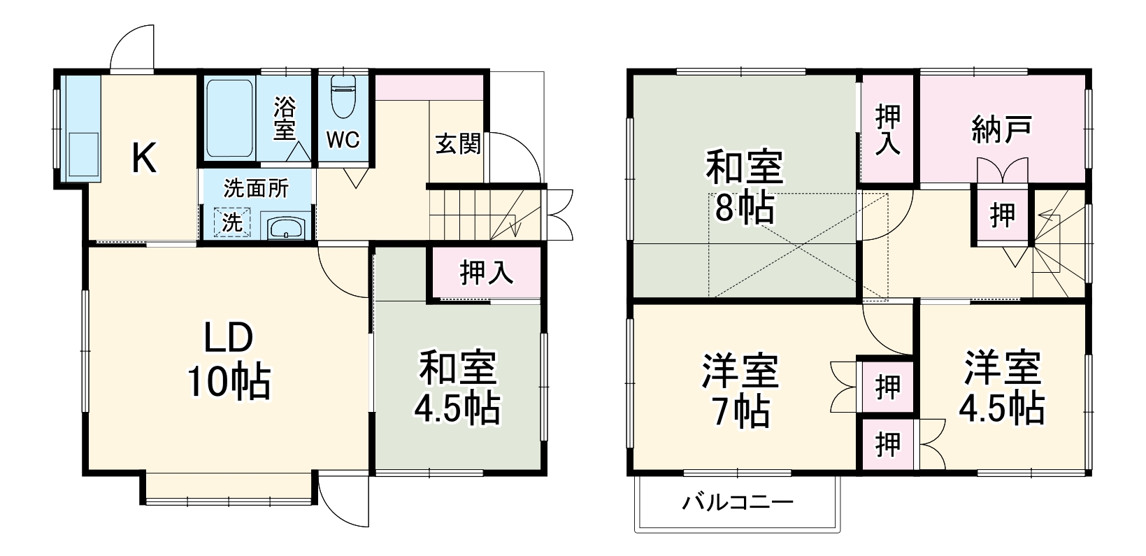 佐倉市上座戸建ての間取り