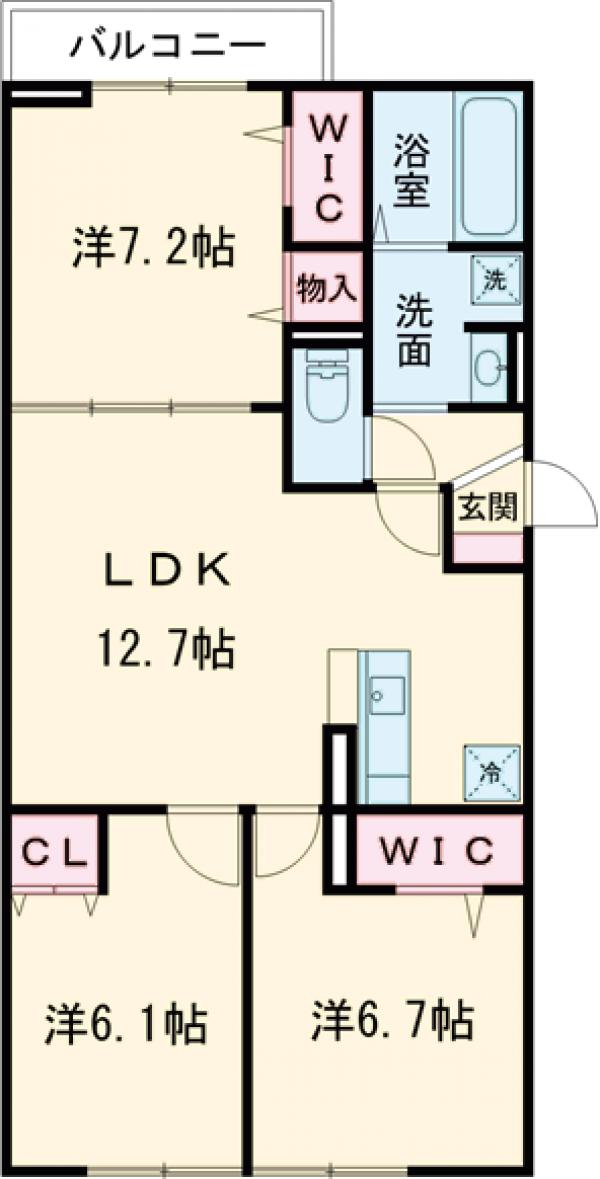 セレスティア江戸川の間取り