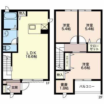 セルリアンコートEの間取り