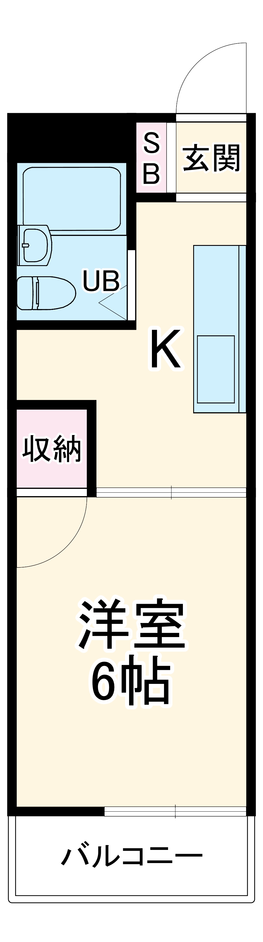 サンハイツ堀内の間取り