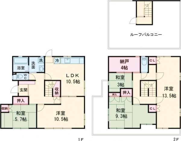 自由が丘戸建の間取り