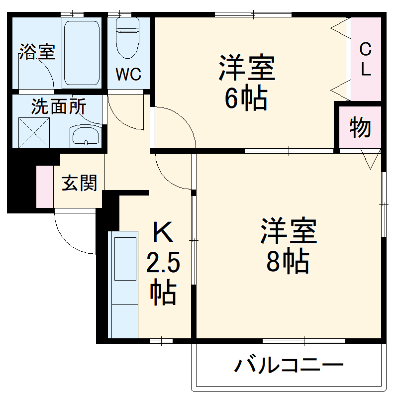 リーフレジデンスの間取り