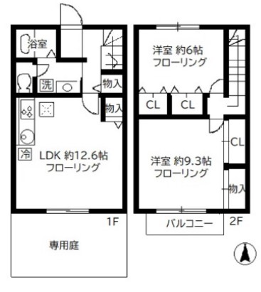 ヴェルヴィル西葛西・6号室の間取り