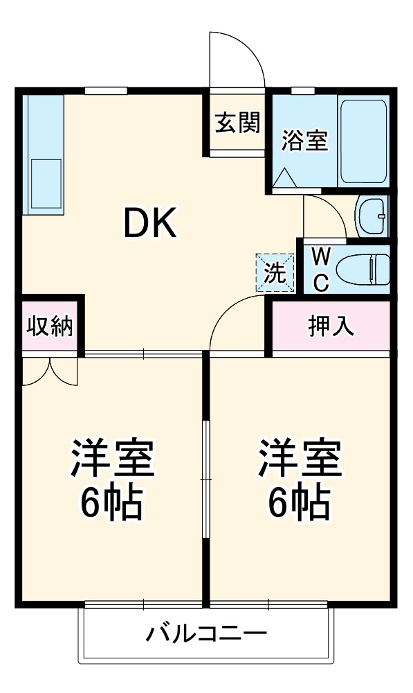 サンシティ向山Aの間取り