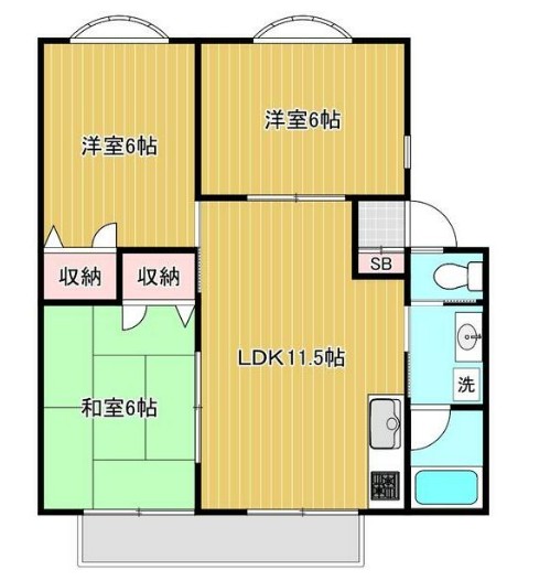小林ハイツⅡの間取り