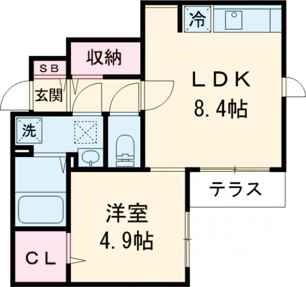 カームメゾンの間取り