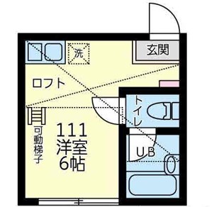 ユナイト仲通マリアージュの杜・109号室の間取り