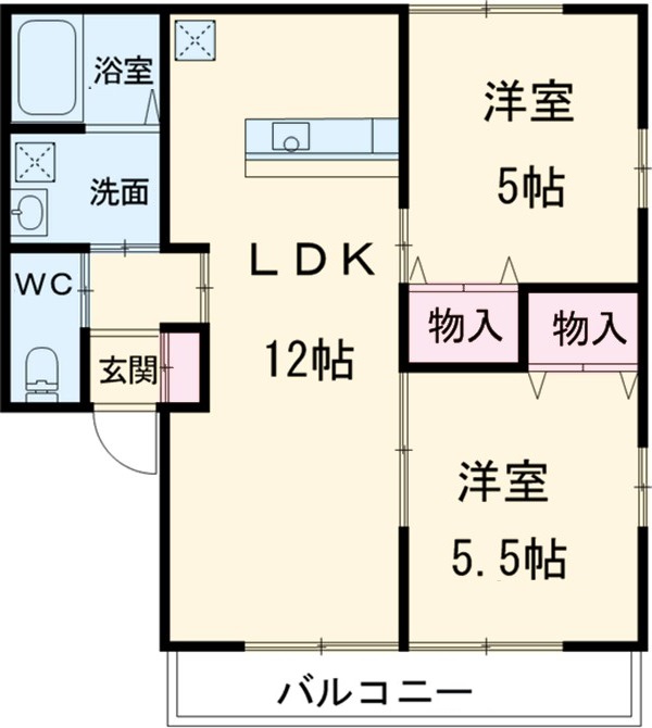 ハニーハイツCの間取り