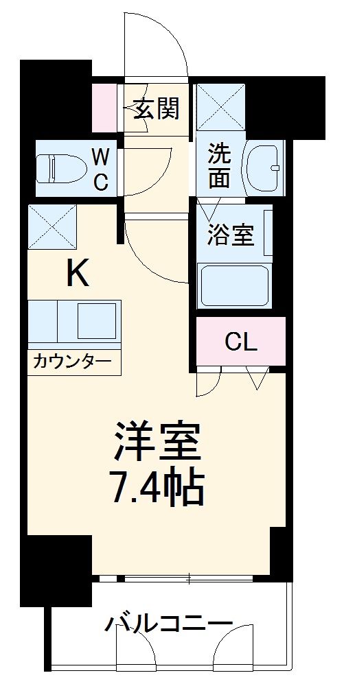 プレサンスNAGOYA桜通ビッグビートの間取り