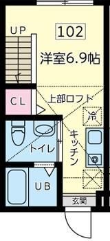 クラージュ橋本の間取り