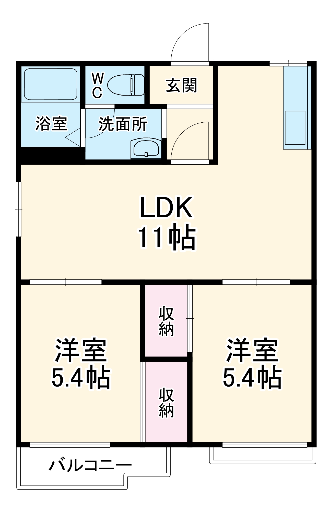 光ハイツの間取り