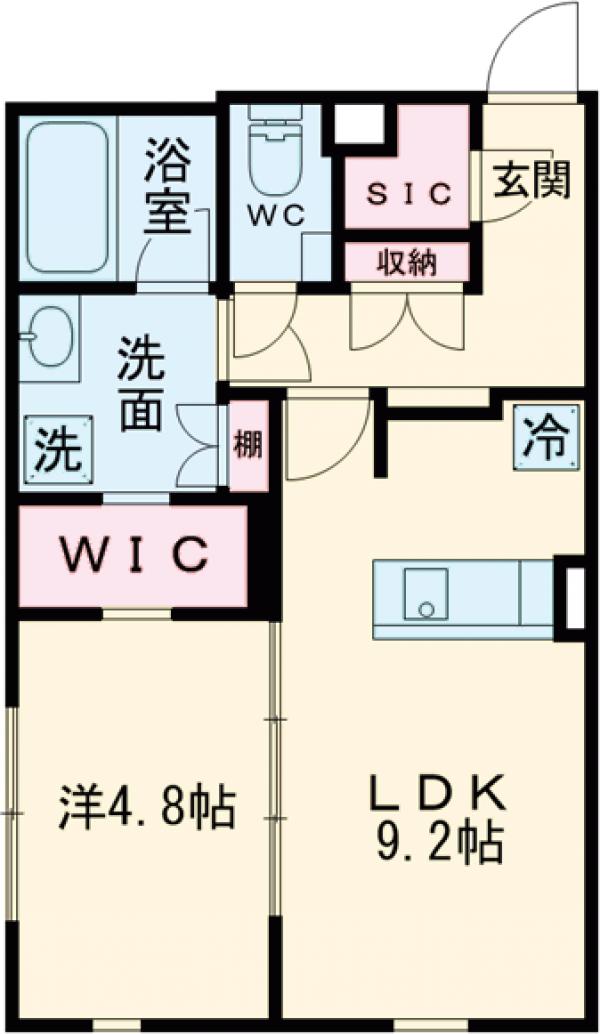 ＭＤＭ武蔵小山・103号室の間取り
