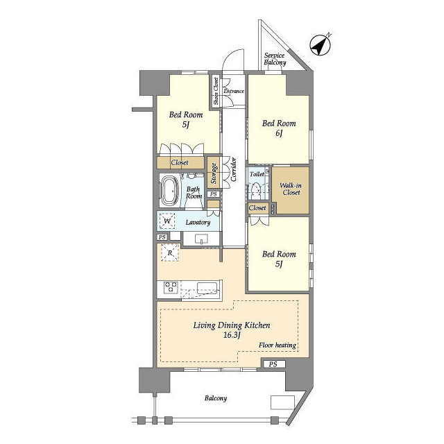 横須賀中央レジデンスの間取り