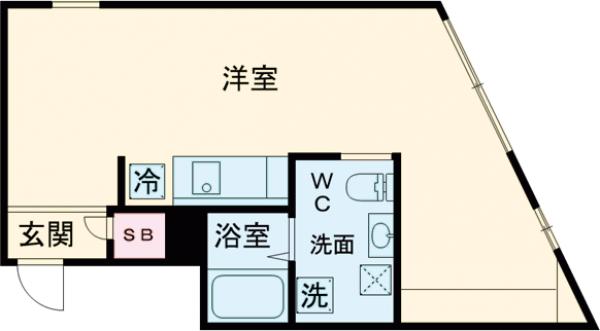 モンクレ桜新町・104号室の間取り