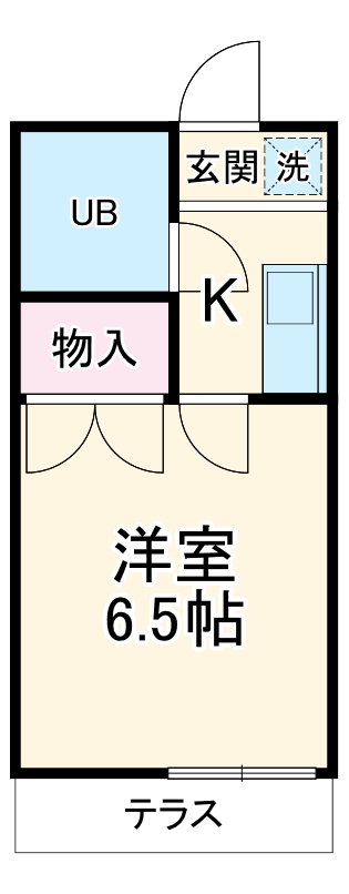 コーポ朝日・110号室の間取り