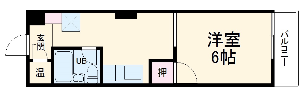 サウスタウン上飯田・2E号室の間取り