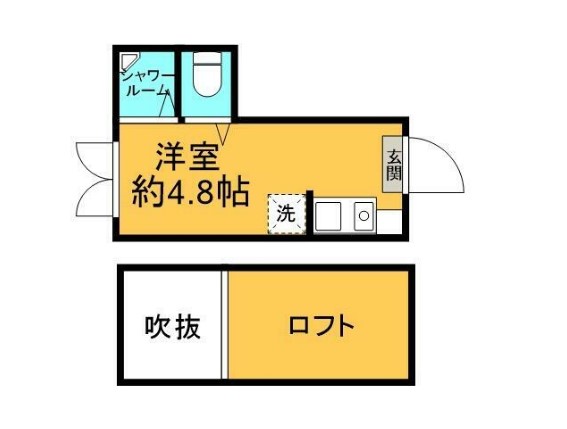 フレシール中落合・203号室の間取り