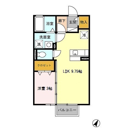 カンパーレAの間取り