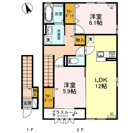 ルビー Cの間取り