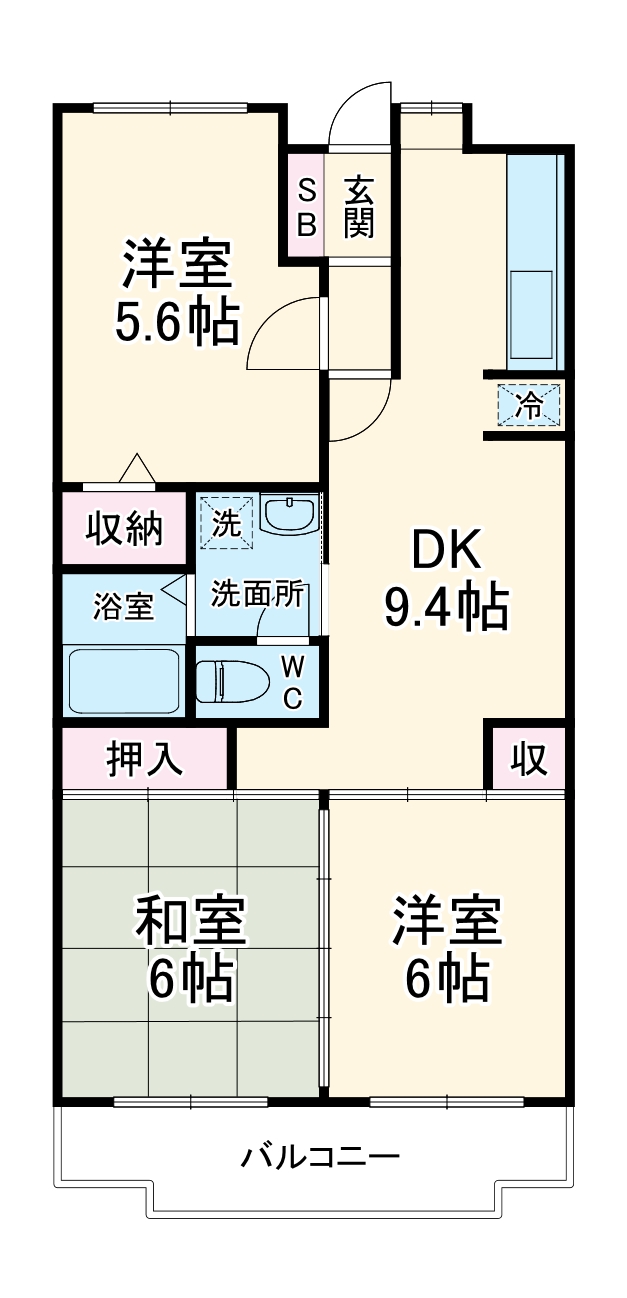 ファミール東川口の間取り